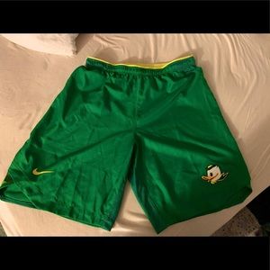 Nike Oregon Ducks Apple green Dri-fit Shorts